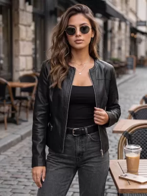 Női kabát DSTREET TY5721 FEKETE
