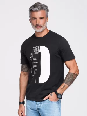 Férfi póló OMBRE OM-TSPT-0299 FEKETE
