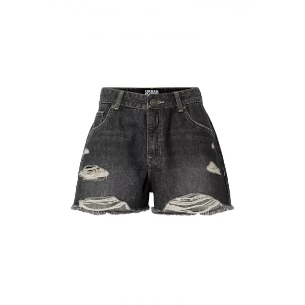  Női rövidnadrág URBAN CLASSICS TB8193 FEKETÉRE MOSVA 