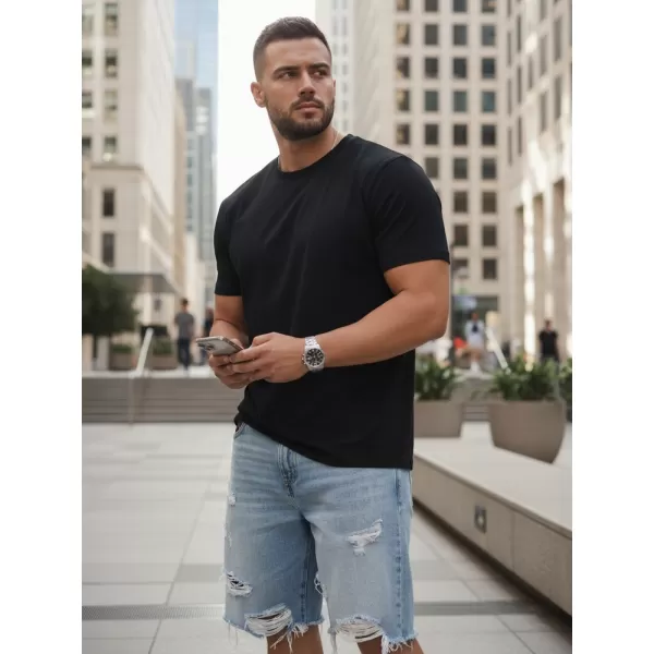  Férfi póló DSTREET RX5671 FEKETE 