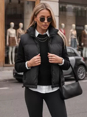 Női mellény DSTREET TY5970 FEKETE