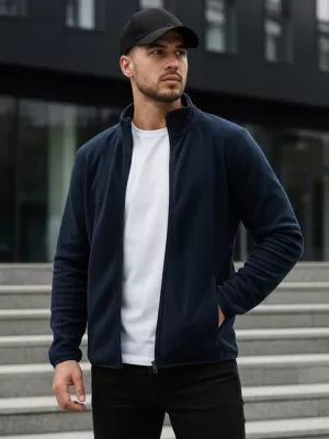 Férfi pulóver DSTREET BX4775 SÖTÉTKÉK