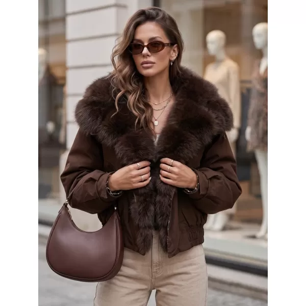  Női kabát DSTREET TY5840 BARNA 