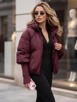Női kabát DSTREET TY5898 BURGUNDIA