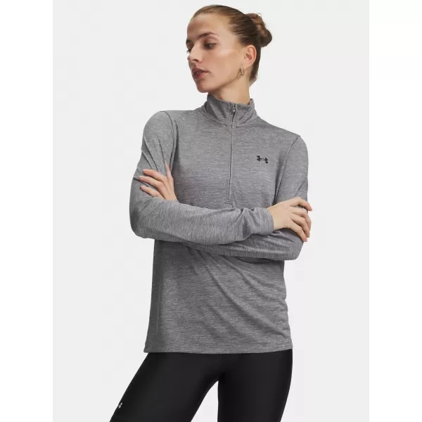  Női póló UNDER ARMOUR TECH 1/2 ZIP- TWIST 1384225-709 ZÖLD 