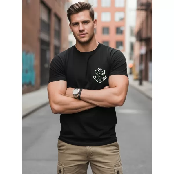  Férfi póló DSTREET NX089R FEKETE 