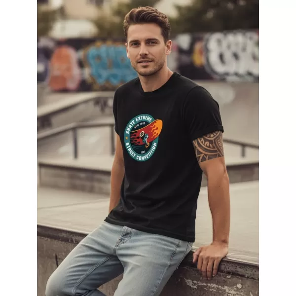 Férfi póló DSTREET NX076R FEKETE 