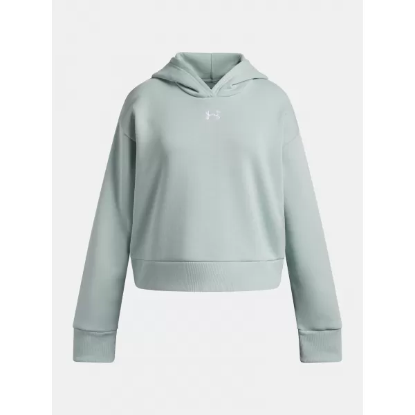  Lány pulóver UNDER ARMOUR UA RIVAL FLEECE HOODIE 1379517-477 KÉK 