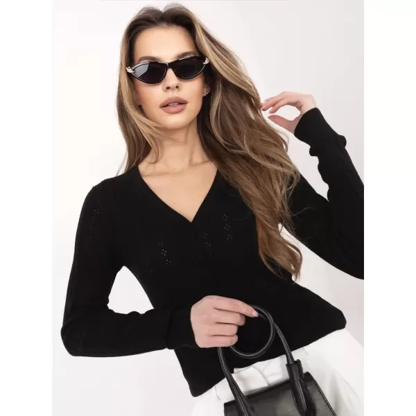  Női pulóver SUBLEVEL D90186AK90993A FEKETE 