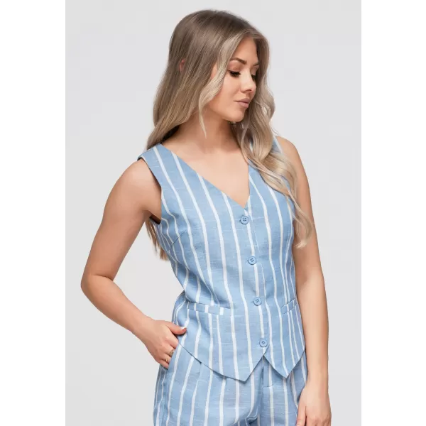  Női mellény OMBRE OW-VE-E0008 KÉK 