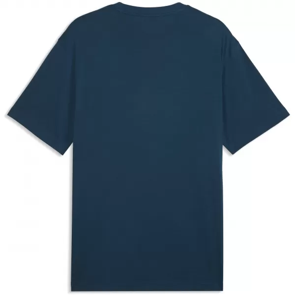  Férfi póló PUMA ESS RELAXED SMALL NO. 1 LOGO TEE 68915336 ÉJFÉLI BENZIN 