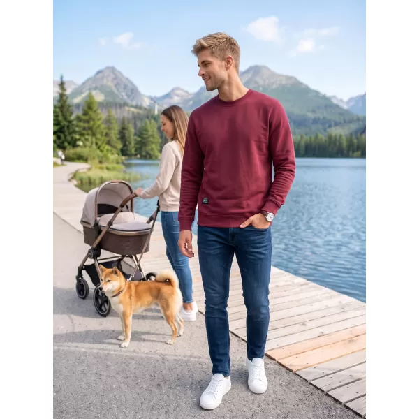  Férfi pulóver ALTISPORT NP/ALMST43001 BURGUNDIA 