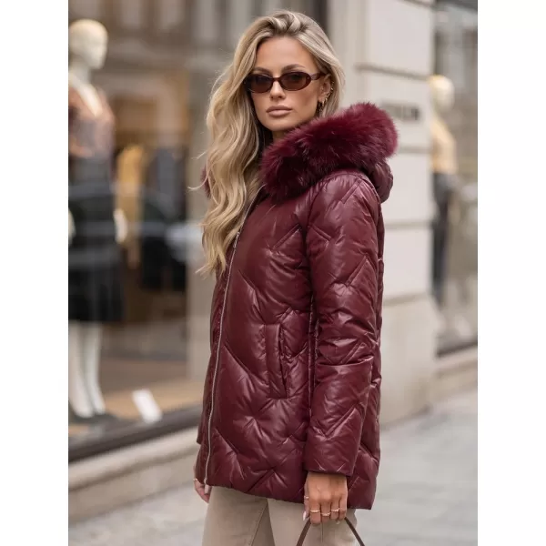  Női kabát DSTREET TY5813 BURGUNDIA 