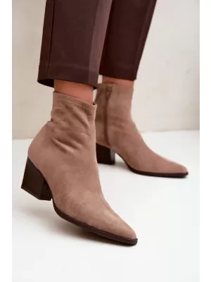 Női bokacsizma BOTO D-209 BROWN BARNA