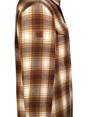 Férfi flanel ing NORDBLANC MOOR NBSSM8368 BARNA