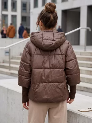 Női kabát DSTREET TY5766 BARNA