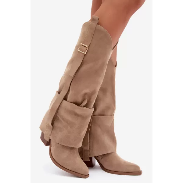  Női csizma BOTO 7699A KHAKI 