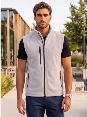 Férfi polár mellény ALTISPORT ALM002525 VILÁGOSSZÜRKE