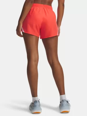 Női rövidnadrág UNDER ARMOUR UA FLY BY 3'' SHORTS 1382438-690 PIROS