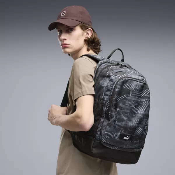  Hátizsák PUMA ACADEMY AOP BACKPACK 09115026 LAPOS KÖZÉPSZÜRKE/TEREPSZÍNŰ AOP 