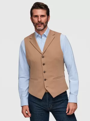 Férfi mellény OMBRE V66 BARNA