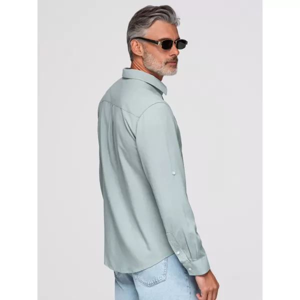  Férfi ing OMBRE OM-SHCS-0190 PASZTELL ZÖLD 