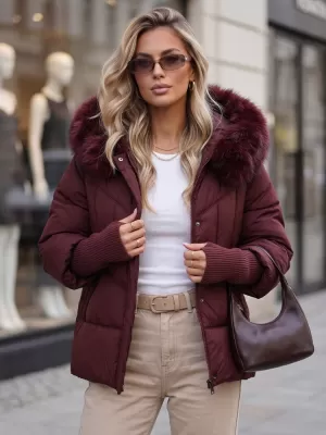 Női kabát DSTREET TY5742 BURGUNDIA