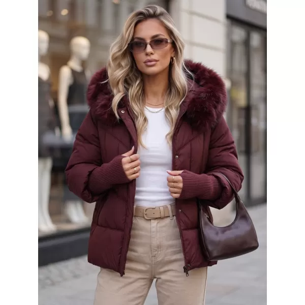  Női kabát DSTREET TY5742 BURGUNDIA 