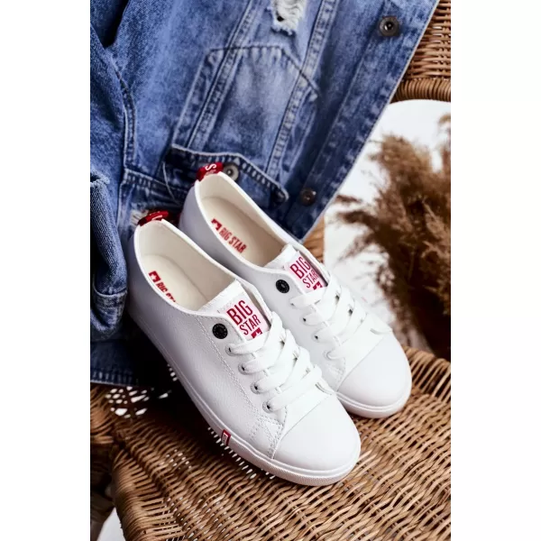  Női tornacipő BIG STAR SHOES GG274005 FEHÉR/PIROS 