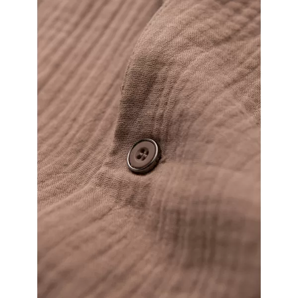  Férfi ing OMBRE OM-SHSS-0223 VILÁGOSBARNA 