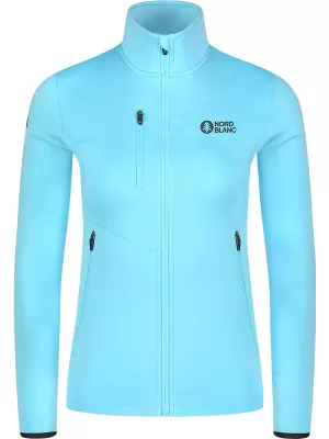 Női powerfleece pulóver NORDBLANC CRISP NBSFL8338 VILÁGOSKÉK