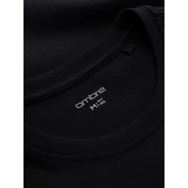 Férfi póló OMBRE OM-TSPT-0297 FEKETE 