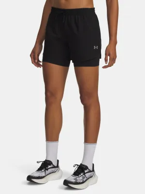 Női rövidnadrág UNDER ARMOUR UA VELOCITI PRO 6IN 2N1 SHORT 6010885-008 FEKETE