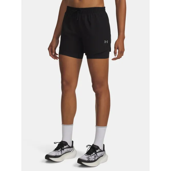  Női rövidnadrág UNDER ARMOUR UA VELOCITI PRO 6IN 2N1 SHORT 6010885-008 FEKETE 