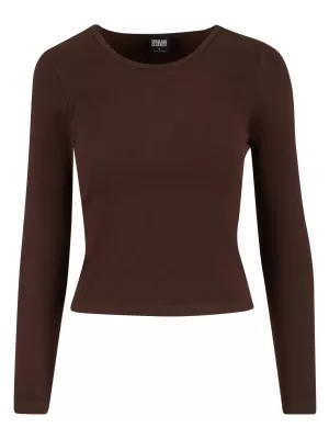 Női póló URBAN CLASSICS TB7786 MELEG/BARNA