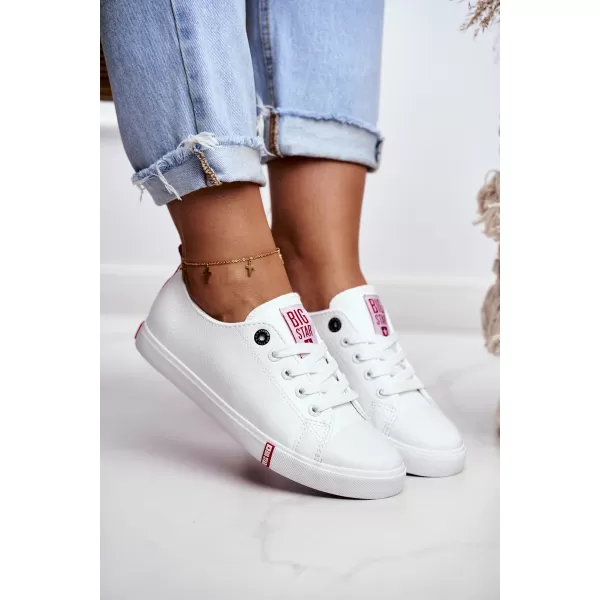  Női tornacipő BIG STAR SHOES GG274005 FEHÉR/PIROS 