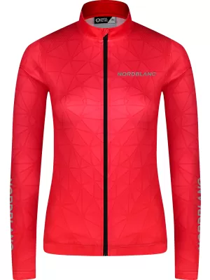 Női kerékpáros mez NORDBLANC VELOFLOW NBSLF8105 PIROS