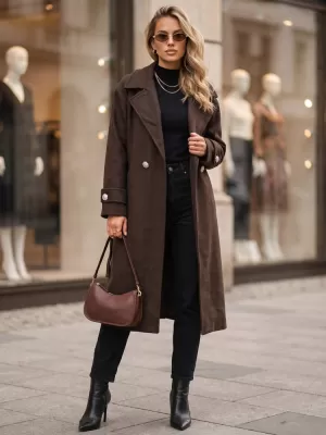 Női kabát DSTREET NY0808 BARNA
