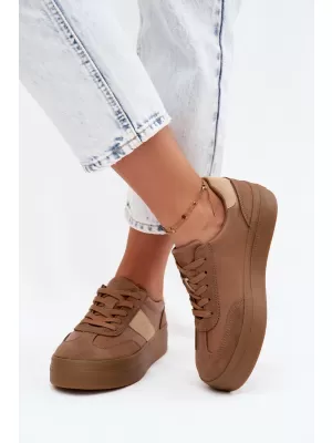 Női tornacipő BIG STAR SHOES UU274015 BARNA/BÉZS