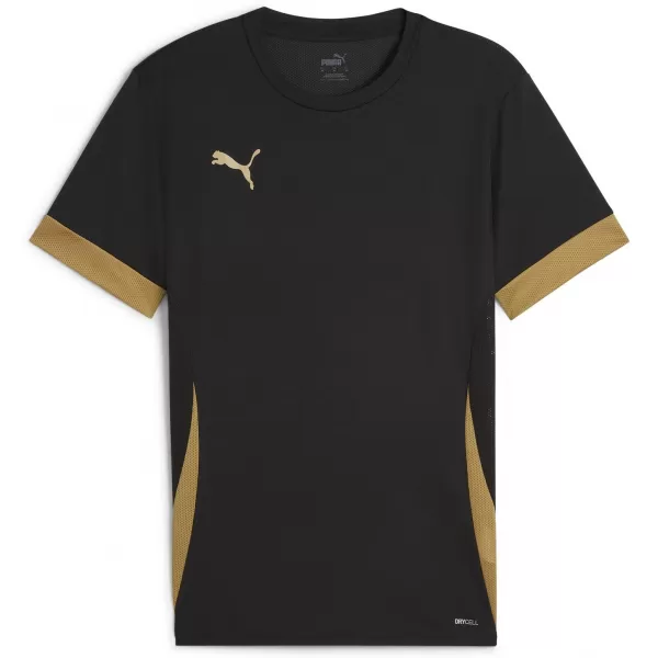  Férfi sportpóló PUMA TEAMGOAL MATCHDAY JERSEY 70574728 PUMA FEKETE/PUMA ARANY/MATT ARANY 