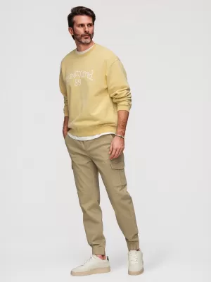 Férfi nadrág OMBRE OM-PAJO-0290 KHAKI