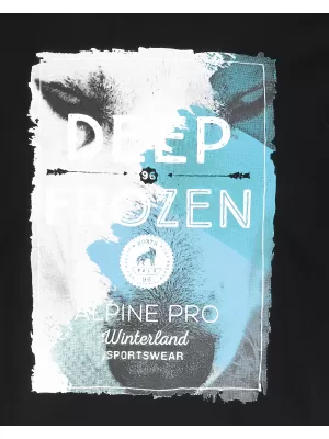 Rövid ujjú férfi póló ALPINE PRO ARESJON FEKETE