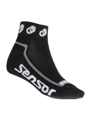 Kerékpáros zokni SENSOR RACE LITE SMALL HANDS FEKETE