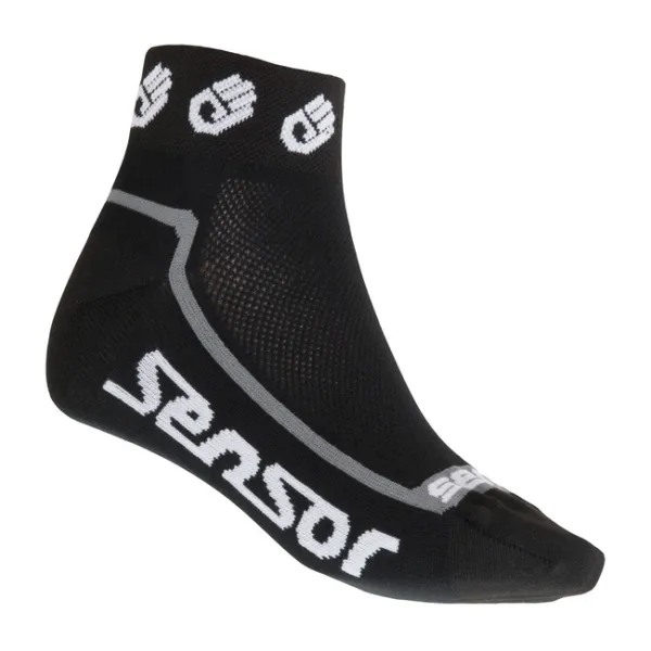  Kerékpáros zokni SENSOR RACE LITE SMALL HANDS FEKETE 