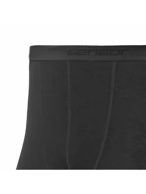 Férfi termo fehérnemű SENSOR MERINO ACTIVE spodky FEKETE