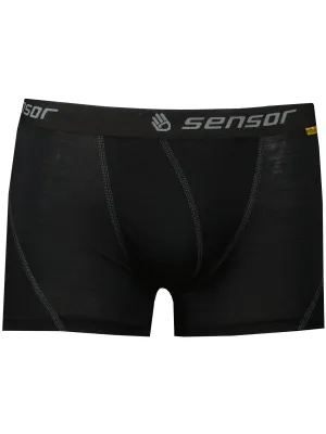 Férfi boxerek SENSOR MERINO ACTIVE FEKETE
