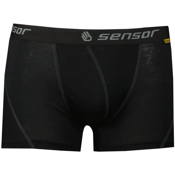  Férfi boxerek SENSOR MERINO ACTIVE FEKETE 