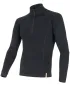 Férfi aláöltözet SENSOR Double Face Merino Wool rolák zip FEKETE