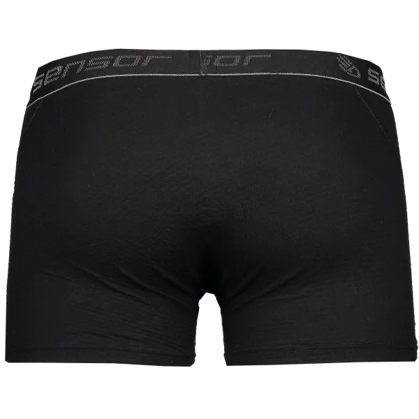  Férfi boxeralsó SENSOR Double Face Merino Wool FEKETE 