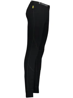 Férfi termonadrág DOUBLE FACE MERINO WOOL BLACK Sensor